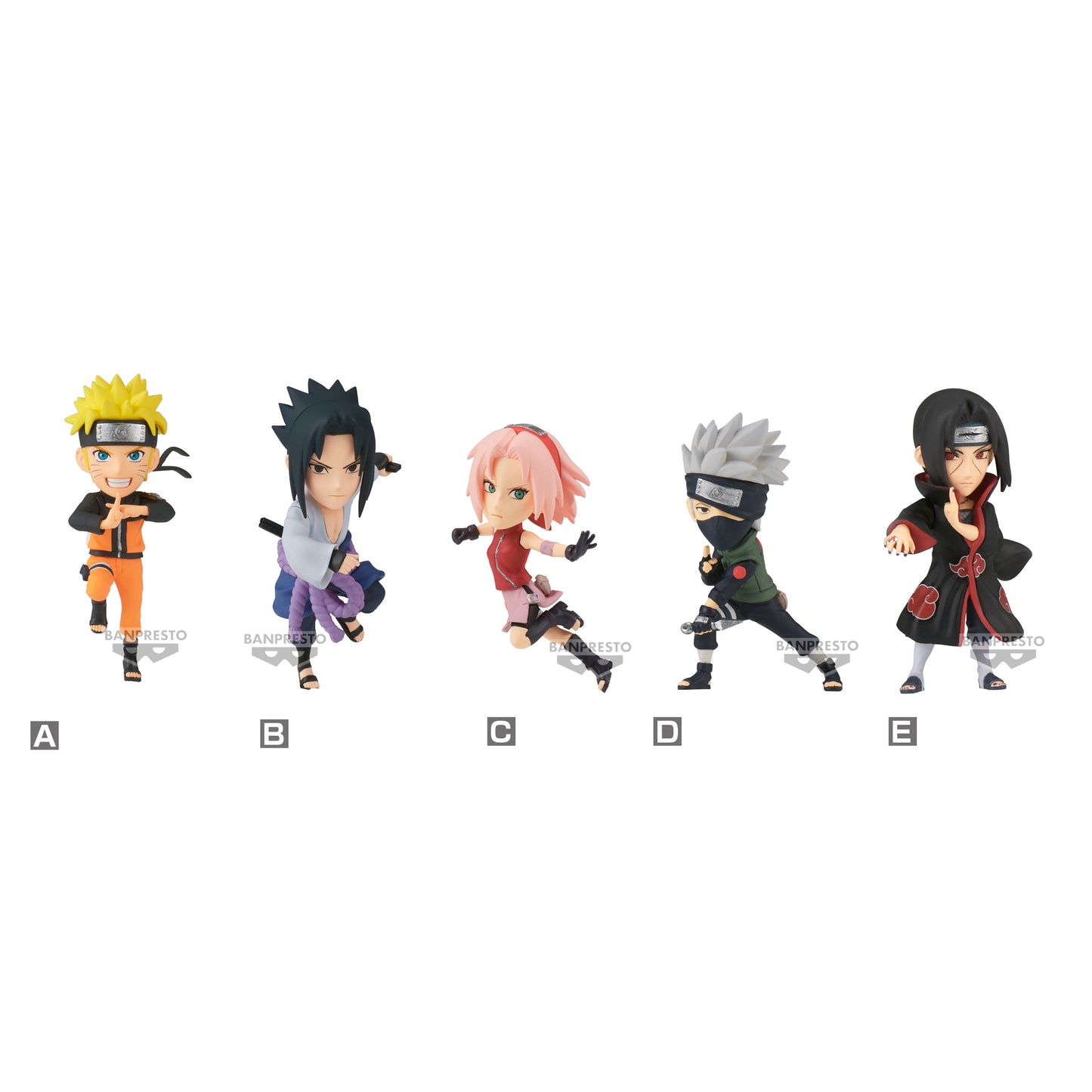 NARUTO SHIPPUDEN - WCF - 5 Figurines 8cm