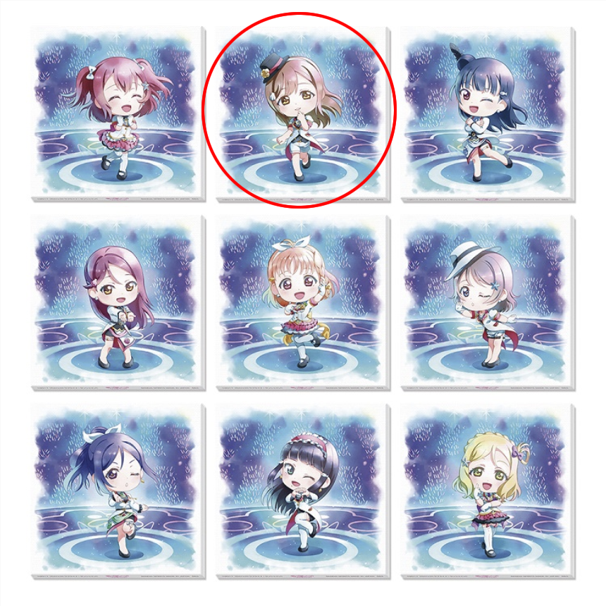 Shikishi Love Live Sunshine - Lot J - Ichiban Kuji