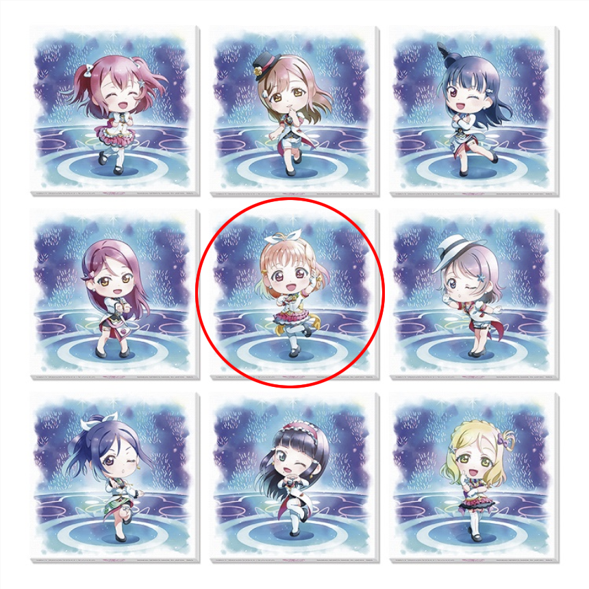 Shikishi Love Live Sunshine - Lot J - Ichiban Kuji