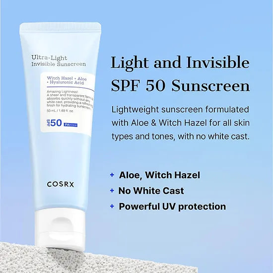 COSRX - Ultra - Light Invisible Sunscreen SPF50+/PA++++ - 50ml