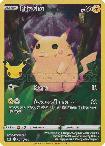 Pikachu Jungle - 25 ans - 005/025