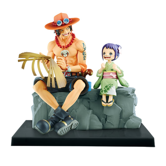 Figurine - Ace et O'tama - One Piece - Lot A